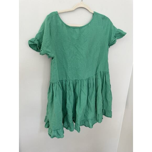 Free People Sadie Tunic Top Womens Size M Boho Sea Foam Green - Picture 2 of 6